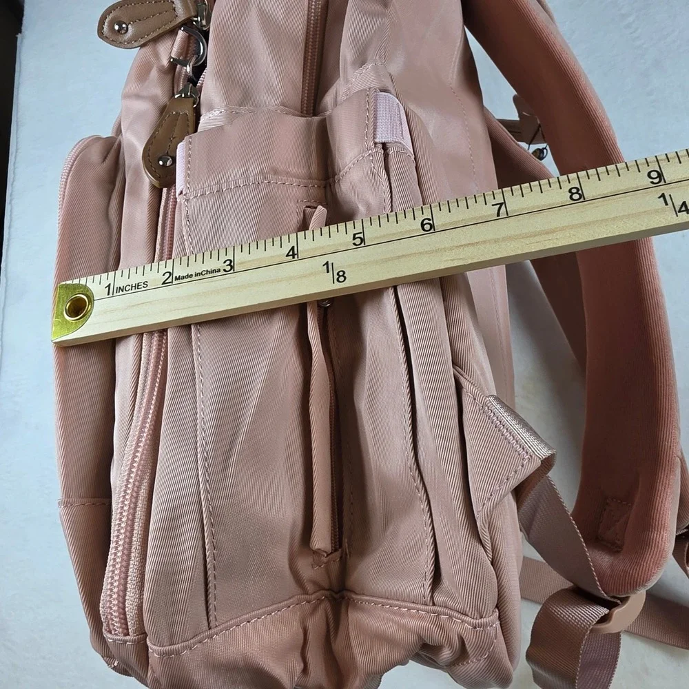Dikaslon Pink Diaper Bag Backpack Lightweight Travel Multifunction TW608-P NWT